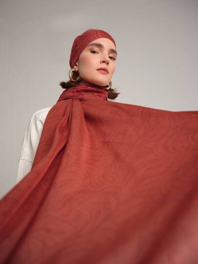 Rûmî Sema Koleksiyonu - Ateşin Ritmi Çift Taraf Şal - 5