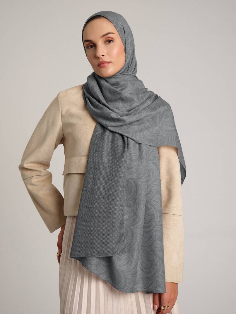 Rûmî Sema Koleksiyonu - Derin Gölge Çift Taraf Şal - 1