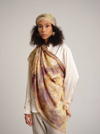 Şakayık Koleksiyonu - Hale Çift Taraf Şal - 3