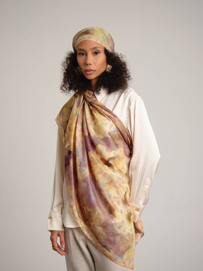 Şakayık Koleksiyonu - Hale Çift Taraf Şal - 3