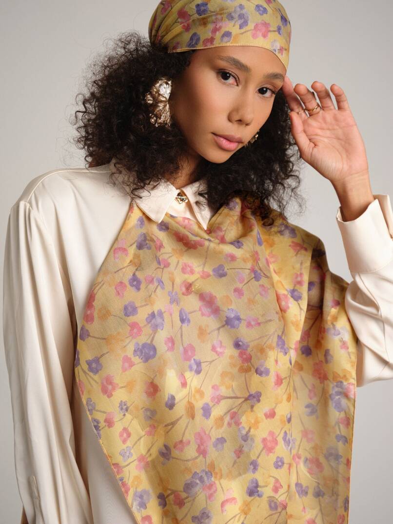 Şakayık Koleksiyonu - Hale Çift Taraf Şal - 6