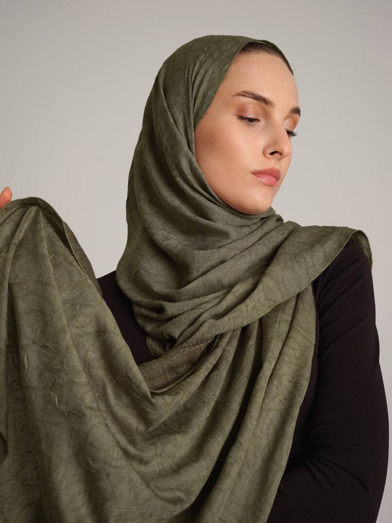 Şebnem Hattı Koleksiyonu - Kâğıt Küfü Çift Taraf Şal - 1