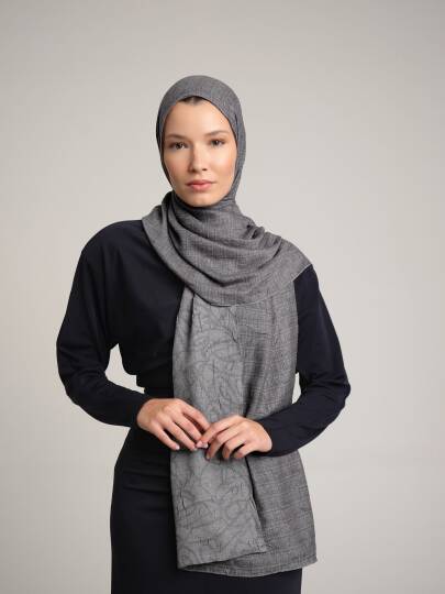 Şebnem Hattı Koleksiyonu - Seher Damlası Çift Taraf Şal - 3