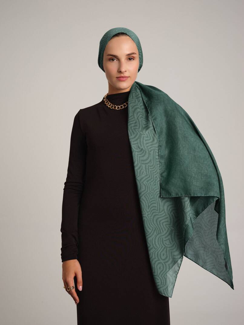 Şiraze Koleksiyonu - Deniz Köpüğü Çift Taraf Şal - 1