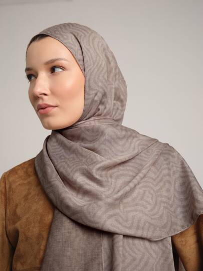 Şiraze Koleksiyonu - Kum Beji Çift Taraf Şal