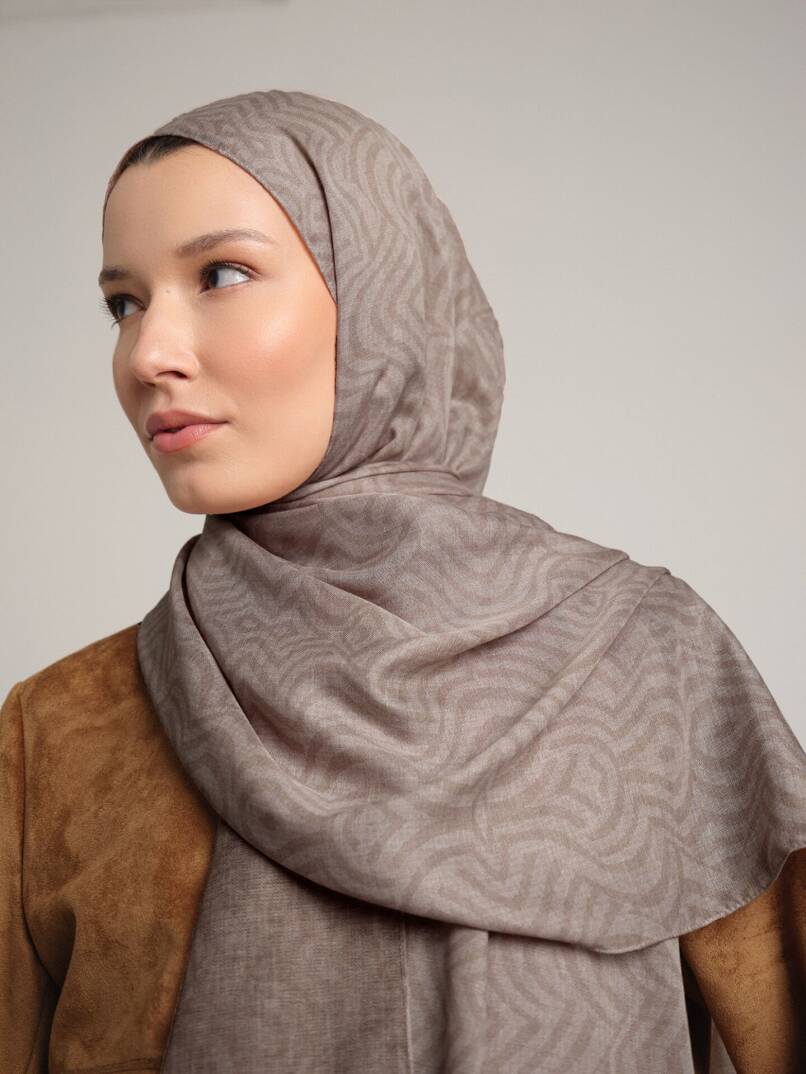 Şiraze Koleksiyonu - Kum Beji Çift Taraf Şal - 1