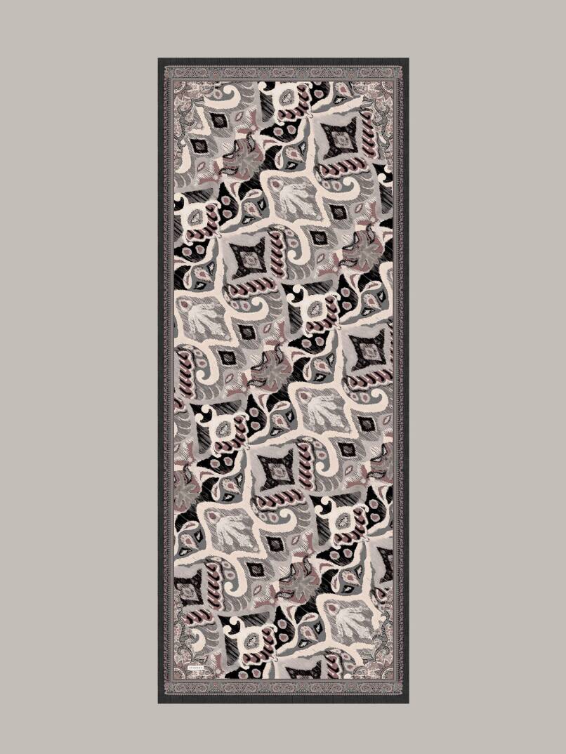 Sırlı Motifler Koleksiyonu - Gölge Tek Taraf Şal - 1