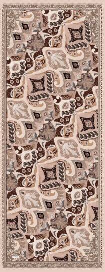 Sırlı Motifler Koleksiyonu - Kumkapı Tek Taraf Şal - 5