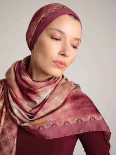 Suyolu Koleksiyonu - Gül Tozu Çift Taraf Şal - 2