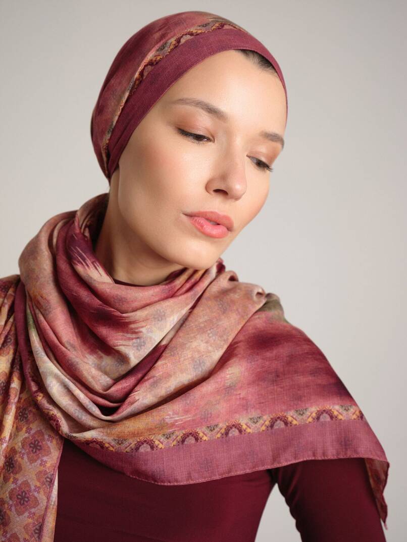 Suyolu Koleksiyonu - Gül Tozu Çift Taraf Şal - 2