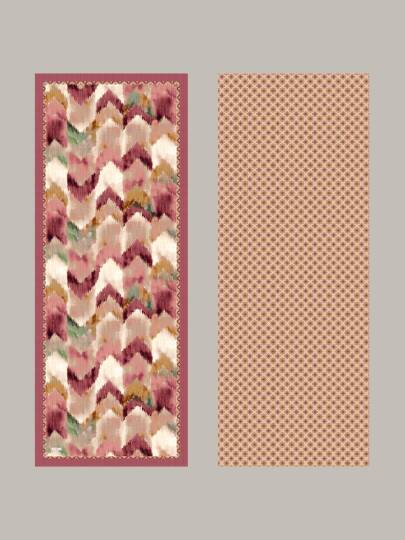 Suyolu Koleksiyonu - Gül Tozu Çift Taraf Şal - 5