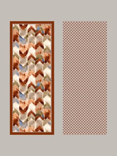 Suyolu Koleksiyonu - Kiremit Yürüyüşü Çift Taraf Şal - 5