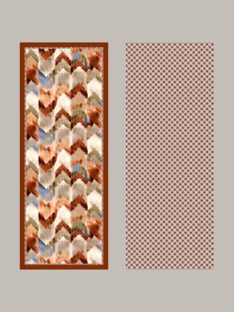 Suyolu Koleksiyonu - Kiremit Yürüyüşü Çift Taraf Şal - 5