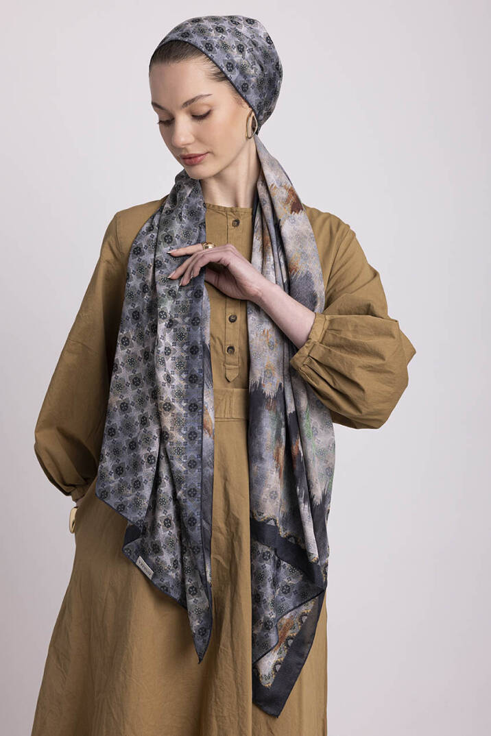 Suyolu Koleksiyonu - Kül Yolu Çift Taraf Şal - 7