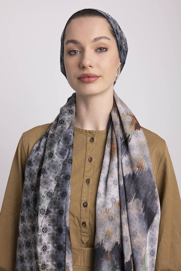 Suyolu Koleksiyonu - Kül Yolu Çift Taraf Şal - 6