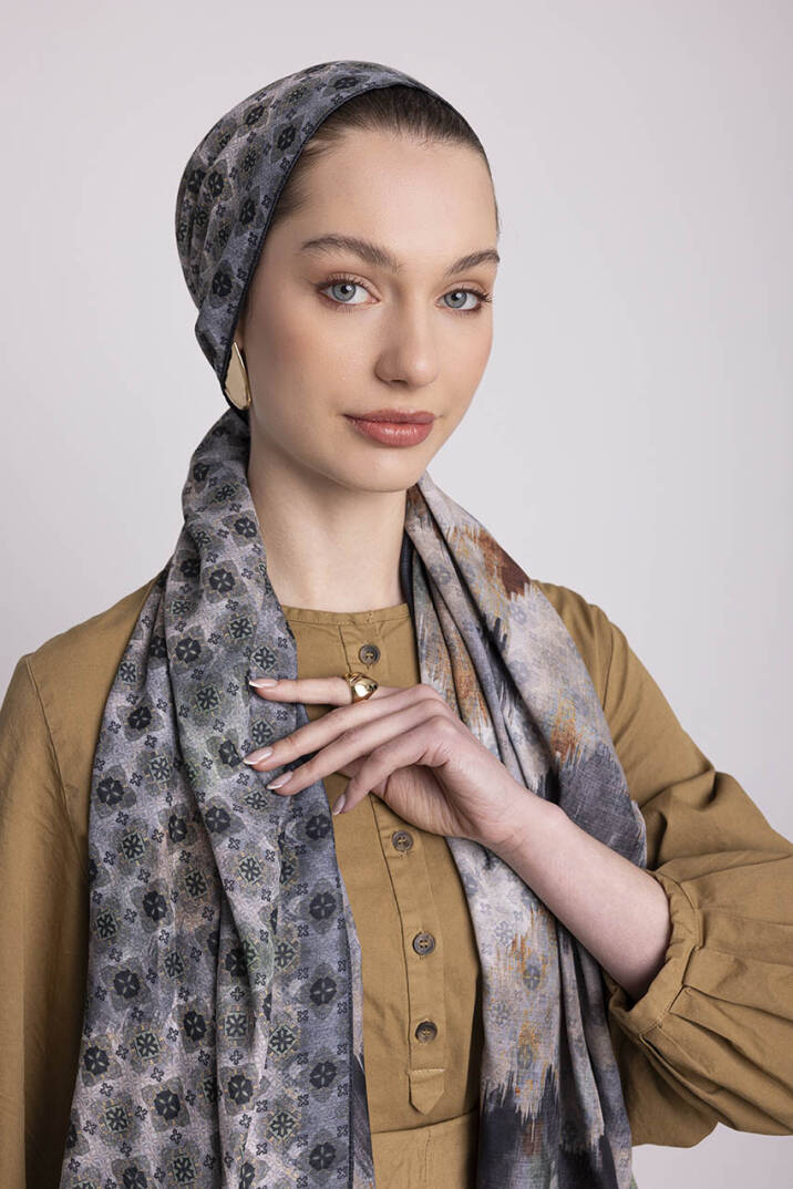 Suyolu Koleksiyonu - Kül Yolu Çift Taraf Şal - 3