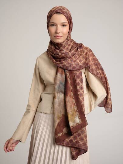 Suyolu Koleksiyonu - Kum Akışı Çift Taraf Şal