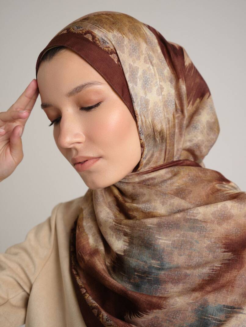 Suyolu Koleksiyonu - Kum Akışı Çift Taraf Şal - 2