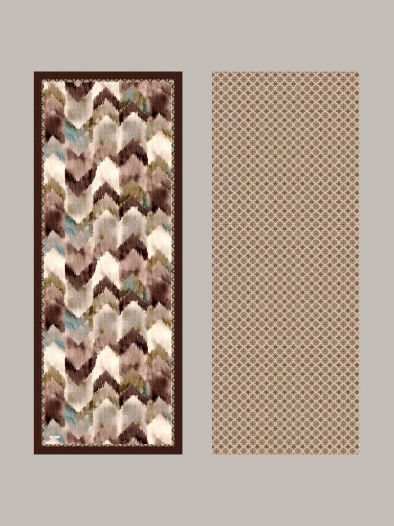 Suyolu Koleksiyonu - Kum Akışı Çift Taraf Şal - 6