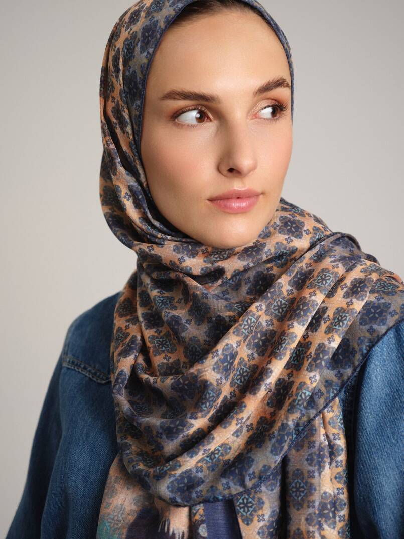 Suyolu Koleksiyonu - Mavi Geçit Çift Taraf Şal - 4