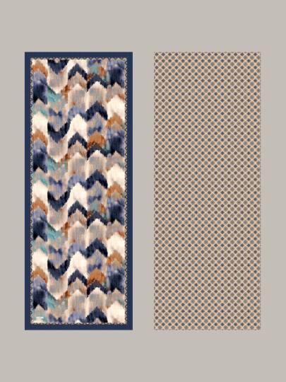 Suyolu Koleksiyonu - Mavi Geçit Çift Taraf Şal - 5