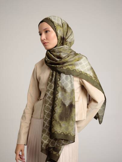 Suyolu Koleksiyonu - Zeytin Gölgesi Çift Taraf Şal