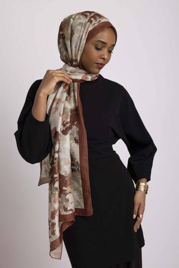 Tomurcuk Koleksiyonu - Alev Tomurcuğu Tek Taraf Şal - 4