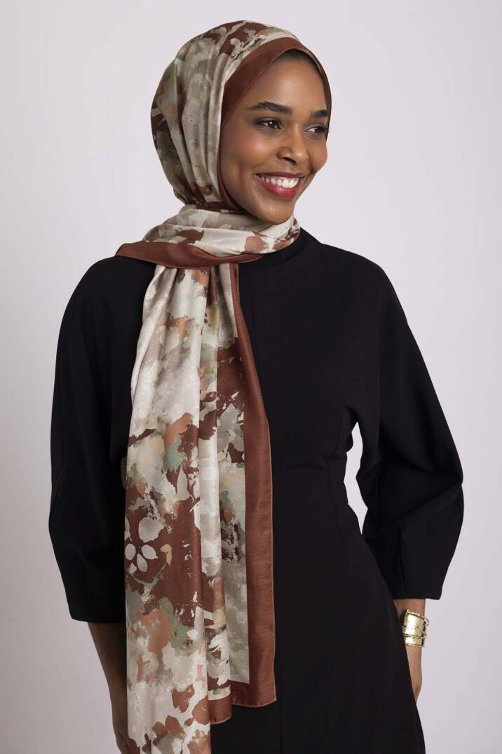 Tomurcuk Koleksiyonu - Alev Tomurcuğu Tek Taraf Şal - 2