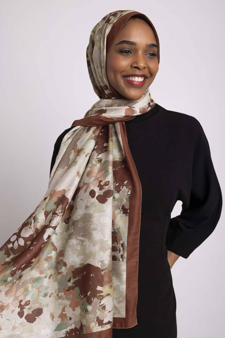 Tomurcuk Koleksiyonu - Alev Tomurcuğu Tek Taraf Şal - 1