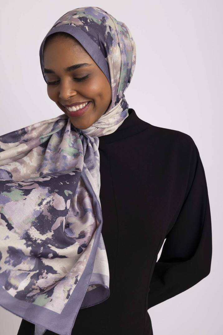 Tomurcuk Koleksiyonu - Leylak Tomurcuğu Tek Taraf Şal - 3