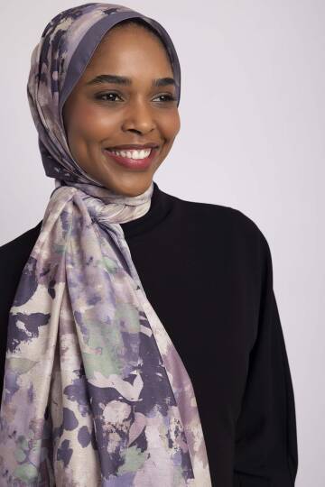 Tomurcuk Koleksiyonu - Leylak Tomurcuğu Tek Taraf Şal - 4