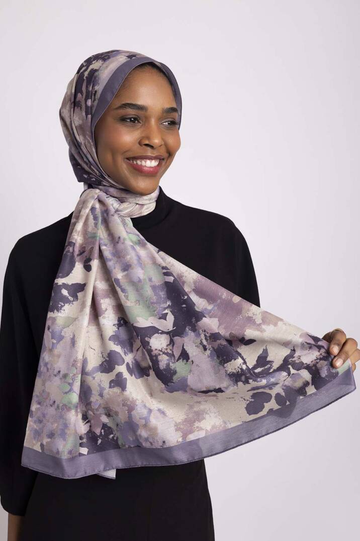 Tomurcuk Koleksiyonu - Leylak Tomurcuğu Tek Taraf Şal - 6