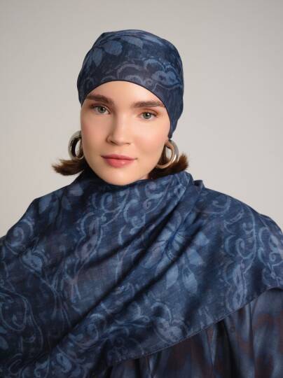 Yalaz Koleksiyonu - Gece Notası Çift Taraf Şal - 4