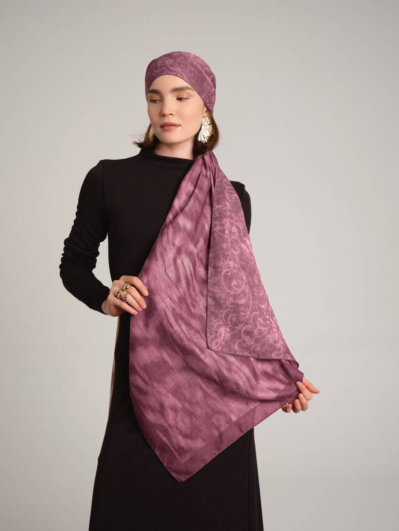 Yalaz Koleksiyonu - Gonca Pusu Çift Taraf Şal - 1