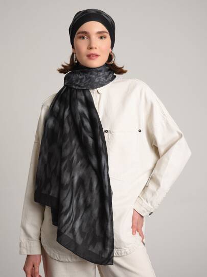 Yalaz Koleksiyonu - Kara Akis Çift Taraf Şal - 3