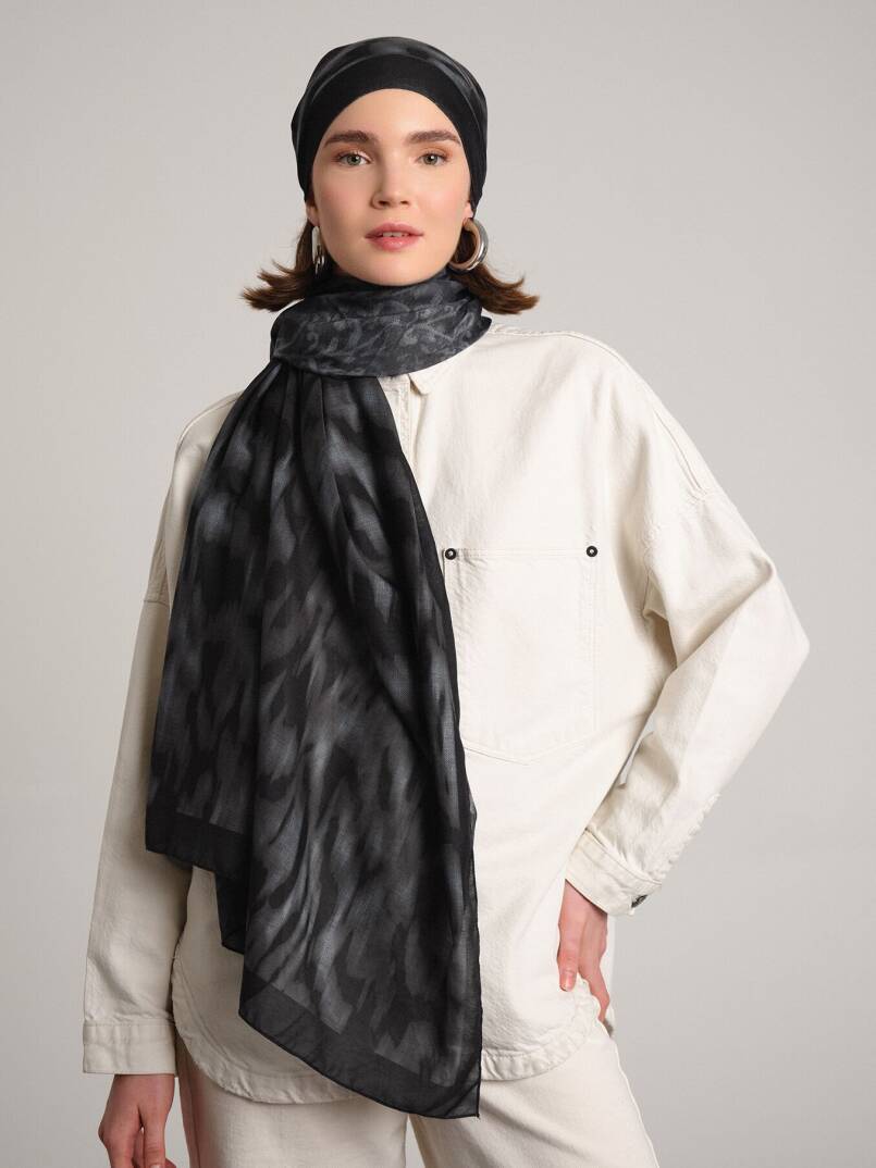 Yalaz Koleksiyonu - Kara Akis Çift Taraf Şal - 3