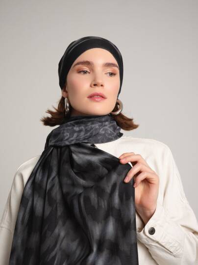 Yalaz Koleksiyonu - Kara Akis Çift Taraf Şal - 4