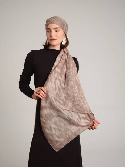 Yalaz Koleksiyonu - Tütsü Çift Taraf Şal - 3
