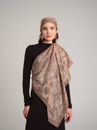 Yalaz Koleksiyonu - Tütsü Çift Taraf Şal - 5