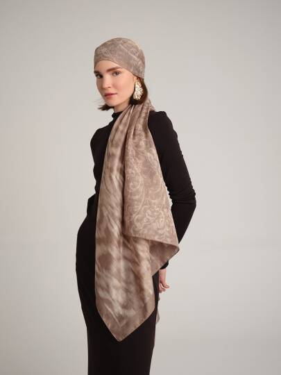 Yalaz Koleksiyonu - Tütsü Çift Taraf Şal - 6