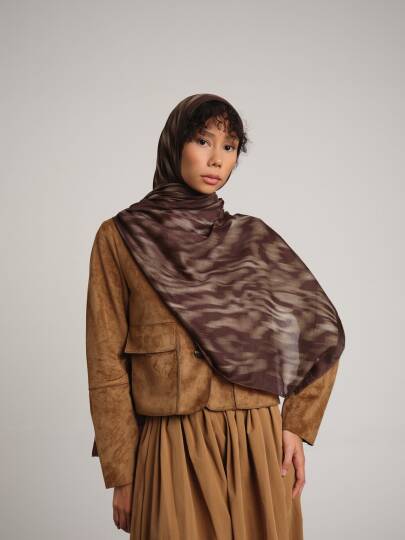 Yalaz Koleksiyonu - Yağız Yalaz Çift Taraf Şal